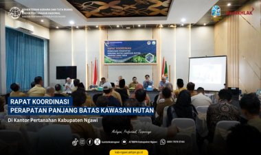 Rakor Pengukuran Perapatan Panjang Batas Kawasan Hutan Walikukun Selatan dan Geneng di Kabupaten Ngawi dilaksanakan