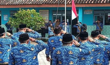 Guru Pendidik Jogorogo Kompak Apel Korpri, Kadin Dikbud Ngawi: Jadikan Momen Semangat dan Profesional