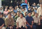 Prabowo Rayakan Tahun Baru di Pos Pengungsian